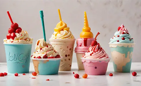 Karat Disposable Ice Cream and Frozen Yogurt Cups
